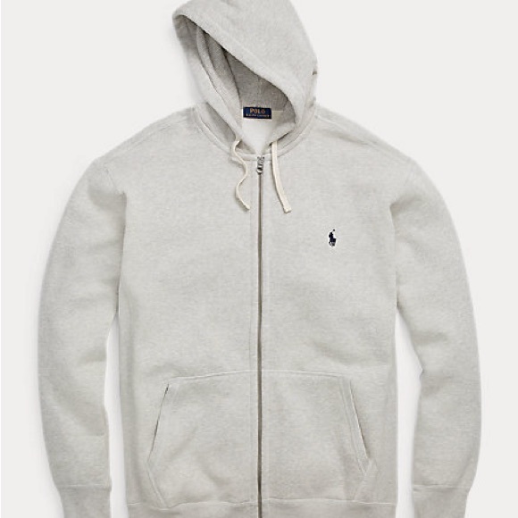 #21 VINTAGE RALPH LAUREN Big & Tall Fleece Full-Zip Hoodie thick (LT) - Picture 3 of 15